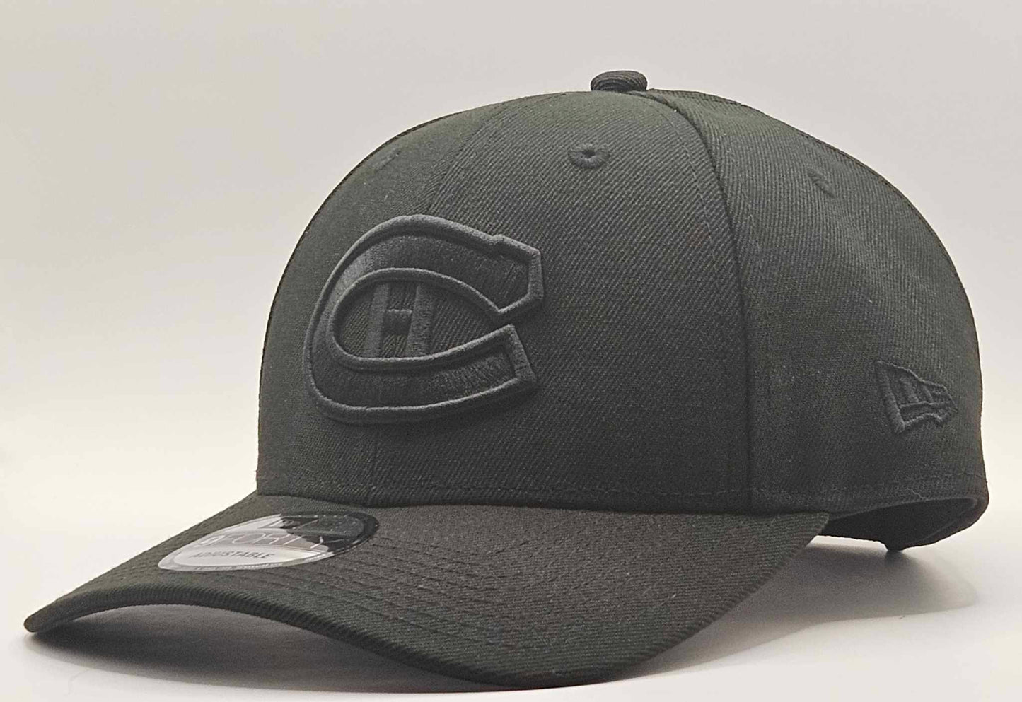 Casquette Canadiens de Montréal Ajustable The League Black on Black