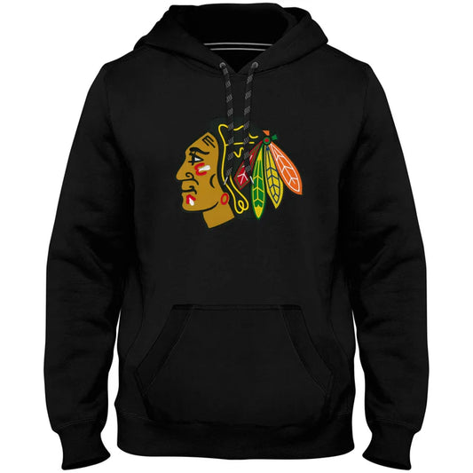 Chandail À Capuchon Blackhawks Chicago Express Noir