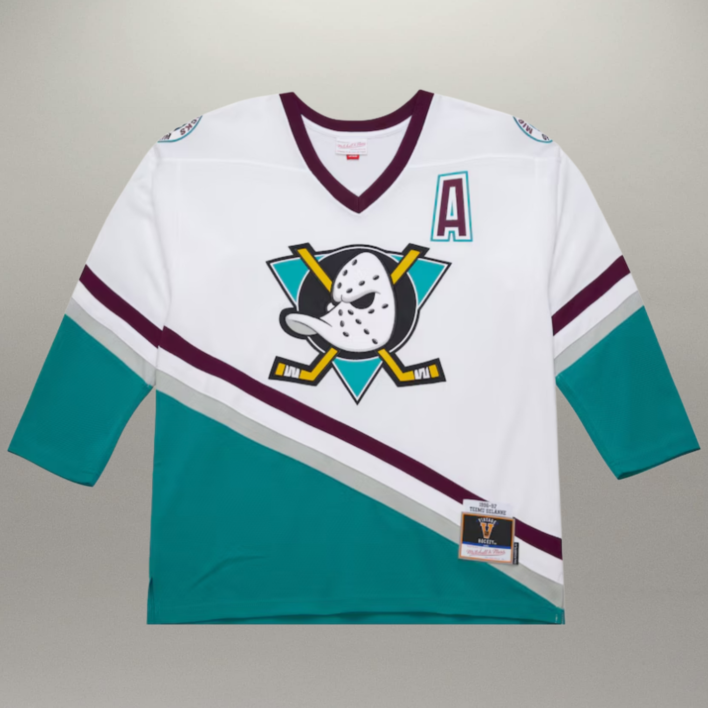 Chandail Teemu Selanne 1996-97 Powerplay Blanc