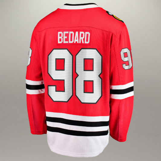 Chandail Officiel Connor Bedard Rouge