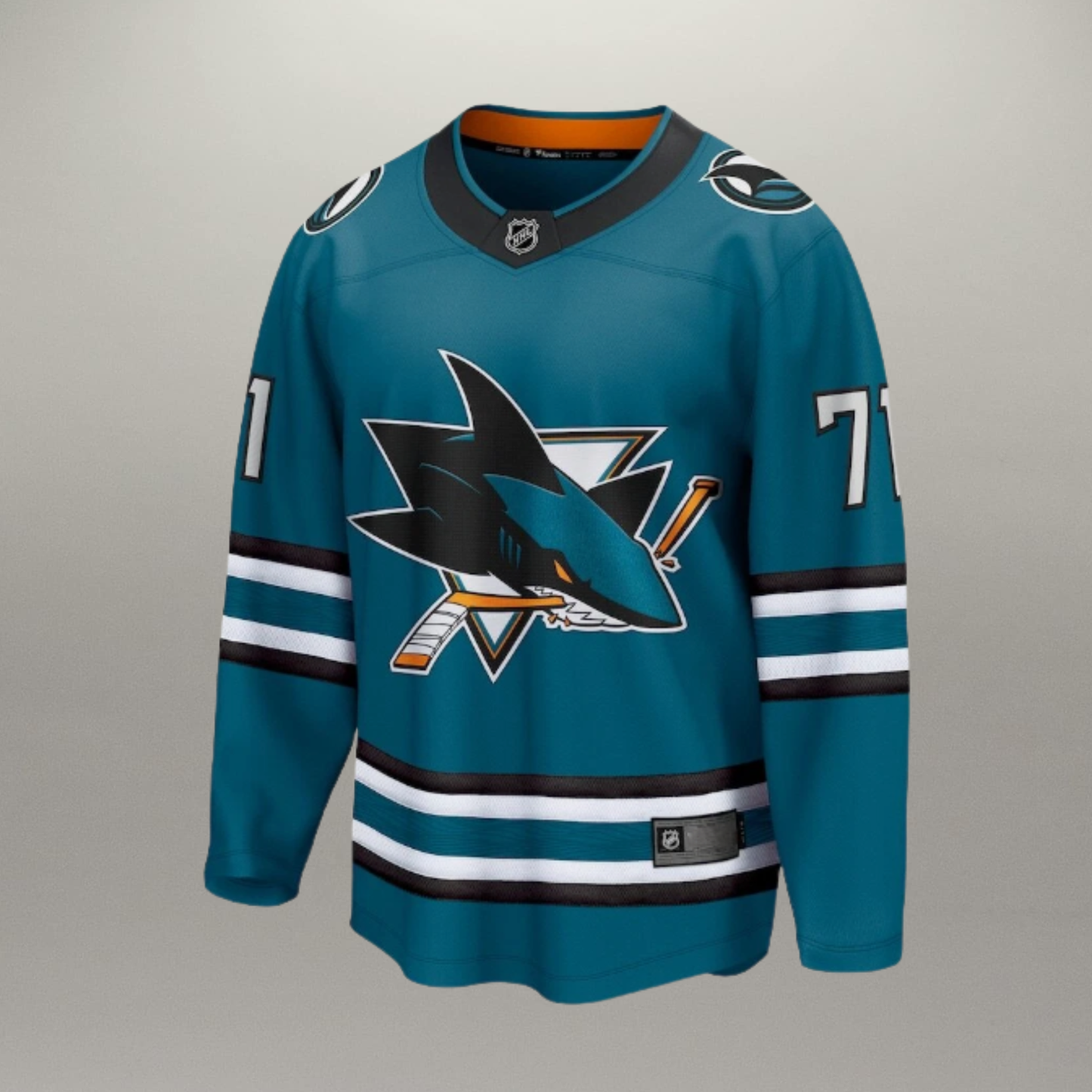 Chandail Officiel Junior Macklin Celebrini Turquoise