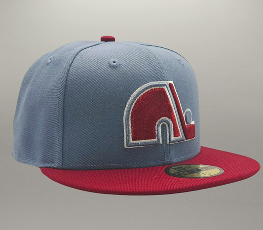 5950 Fitted Nordiques De Québec Bleue et Bourgogne