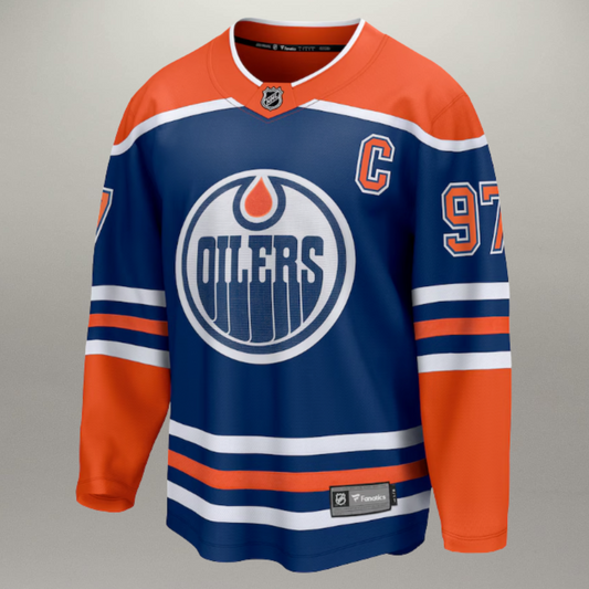 Chandail Officiel Connor McDavid Bleu Breakaway