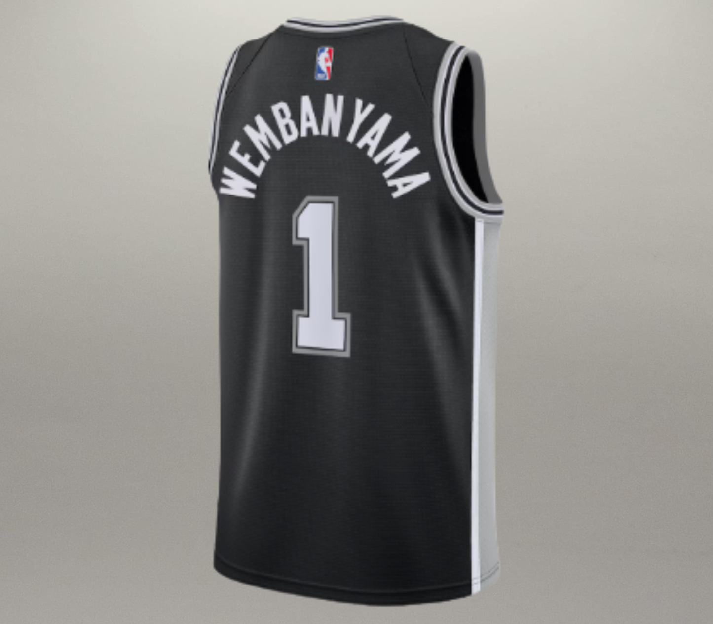 Camisole Officielle Enfant Victor Wembanyama Noire