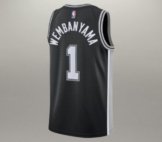 Camisole Officielle Enfant Victor Wembanyama Noire