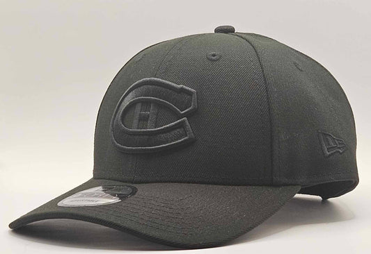 Casquette Canadiens de Montréal Ajustable The League Black on Black