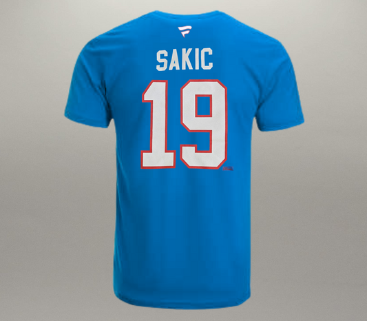 T-Shirt Joe Sakic Bleu