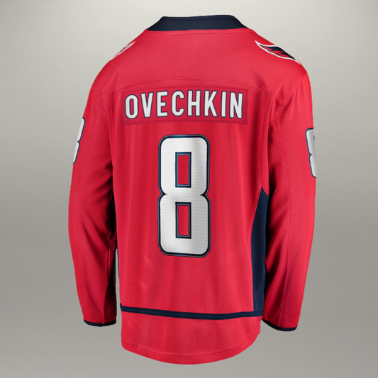 Chandail Officiel Alexander Ovechkin Rouge