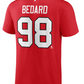 T-Shirt Connor Bedard Rouge
