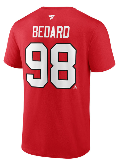 T-Shirt Connor Bedard Rouge