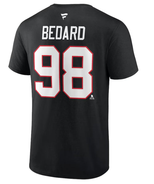T-Shirt Connor Bedard Noir