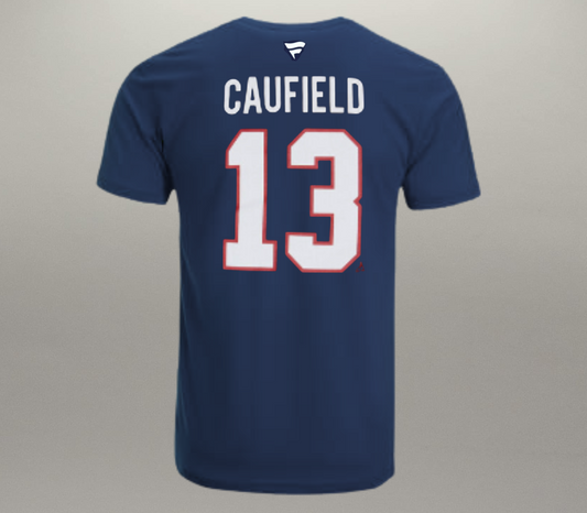 T-Shirt Cole Caufield Bleu