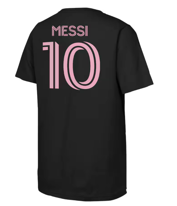 T-Shirt Enfant Lionel Messi Noir