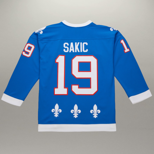 Chandail Joe Sakic 1992-93 Powerplay Bleu