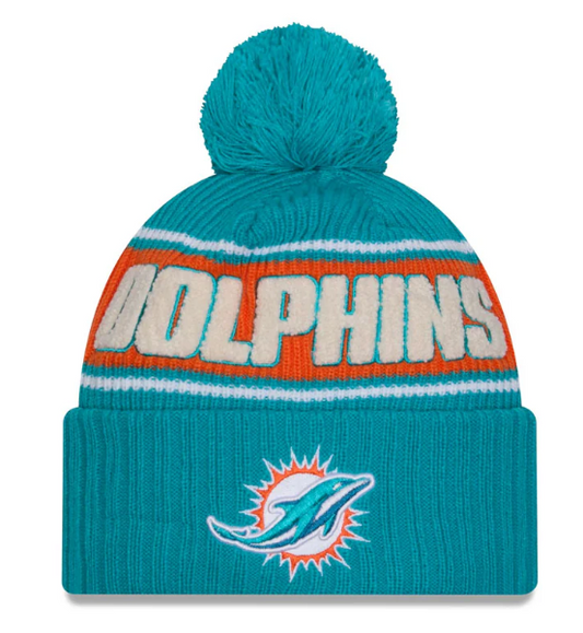 Tuque Dolphins Miami Sport Knit Pom