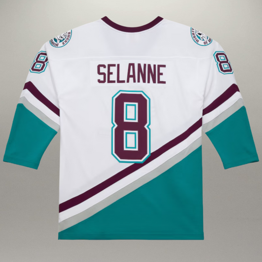 Chandail Teemu Selanne 1996-97 Powerplay Blanc