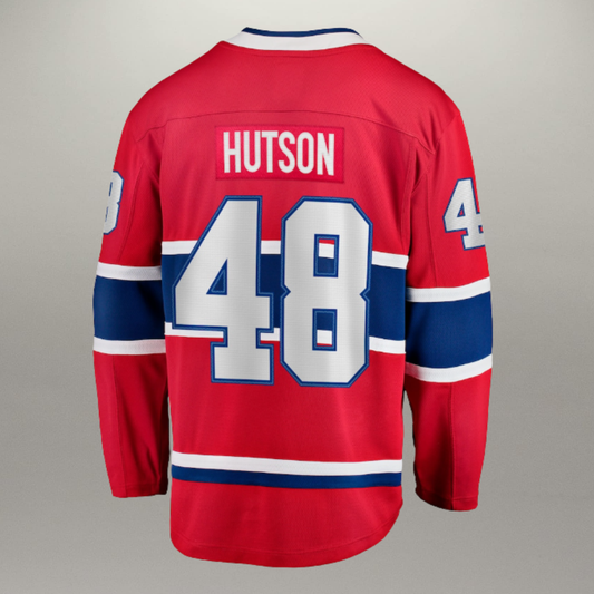 Chandail Officiel Lane Hutson Rouge