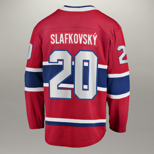 Chandail Officiel Juraj Slafkovsky Rouge