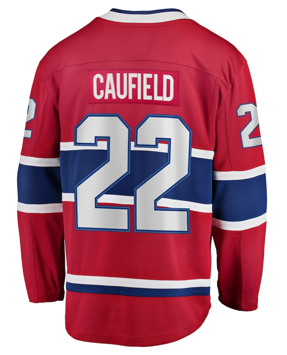 Chandail Réplique Cole Caufield Canadiens Montréal Rouge